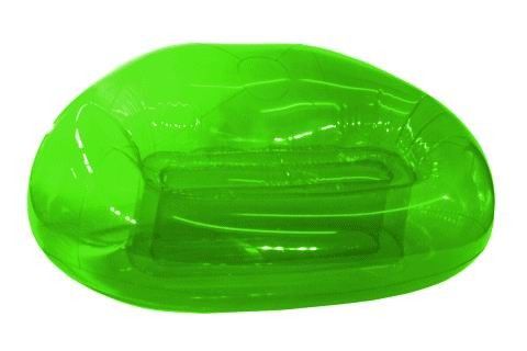 Children Inflatable Sofa Chair Plastic Temporary With Green Color