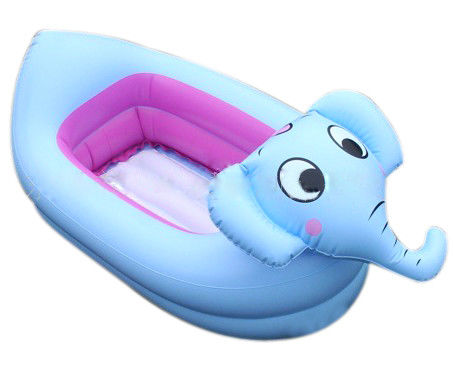 0.25mm PVC Inflatable Water Toys Of Yellow Duck For Toddler To Swim