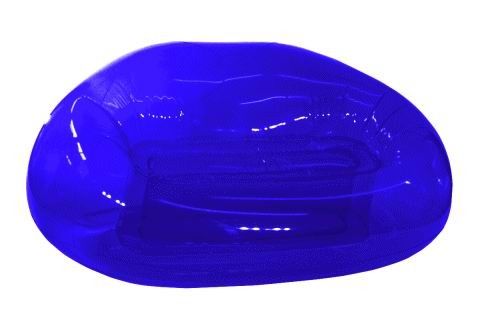 Children Inflatable Sofa Chair Plastic Temporary With Green Color