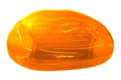 Children Inflatable Sofa Chair Plastic Temporary With Green Color