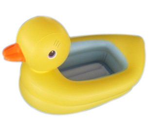 0.25mm Opblaasbaar het Waterspeelgoed van pvc van Gele Eend voor Peuter om te zwemmen
