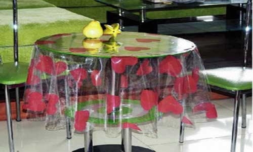 De Lijstdoek van douane Duidelijke die pvc met Hart voor Koffiewinkel wordt gedrukt
